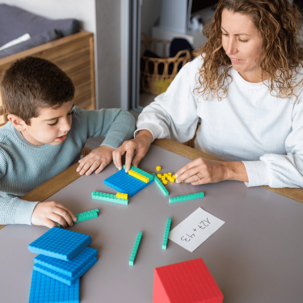 strategies to improve math skills, featuring colorful blocks representing various math concepts